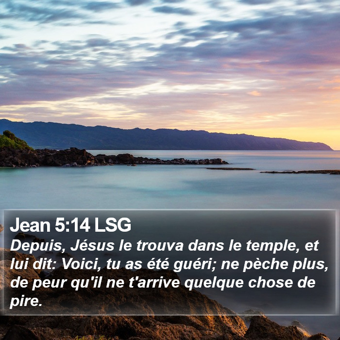 Jean 5:14 LSG Bible Study