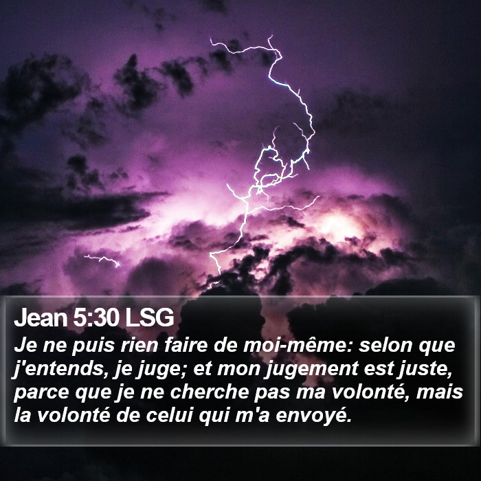 Jean 5:30 LSG Bible Study