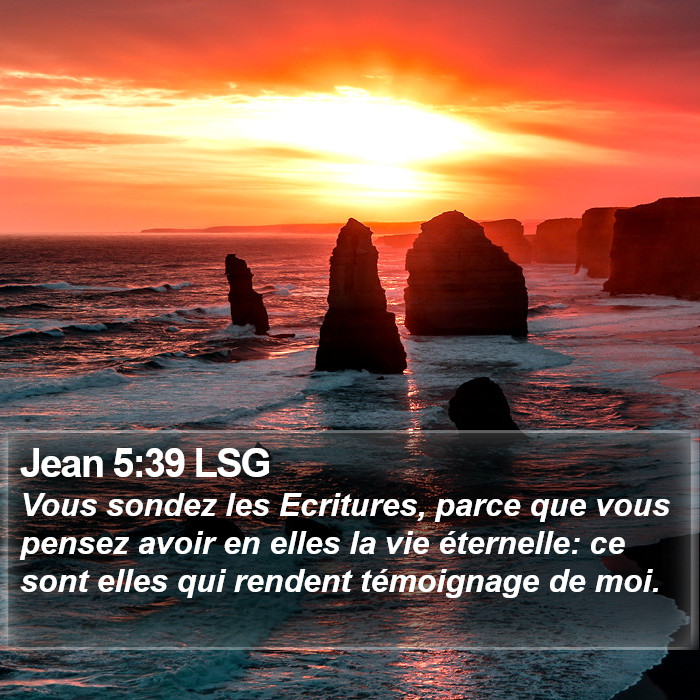 Jean 5:39 LSG Bible Study