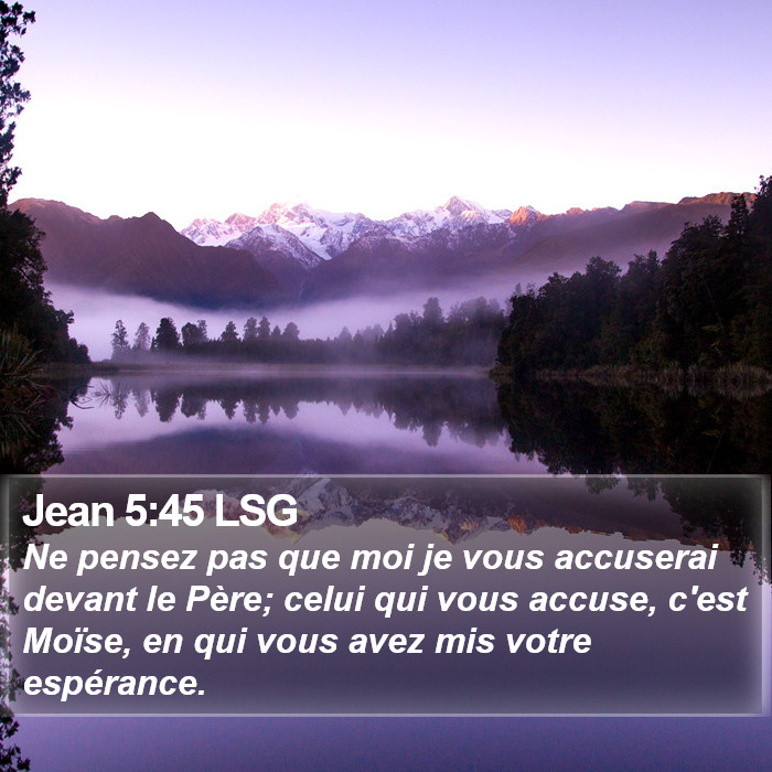 Jean 5:45 LSG Bible Study