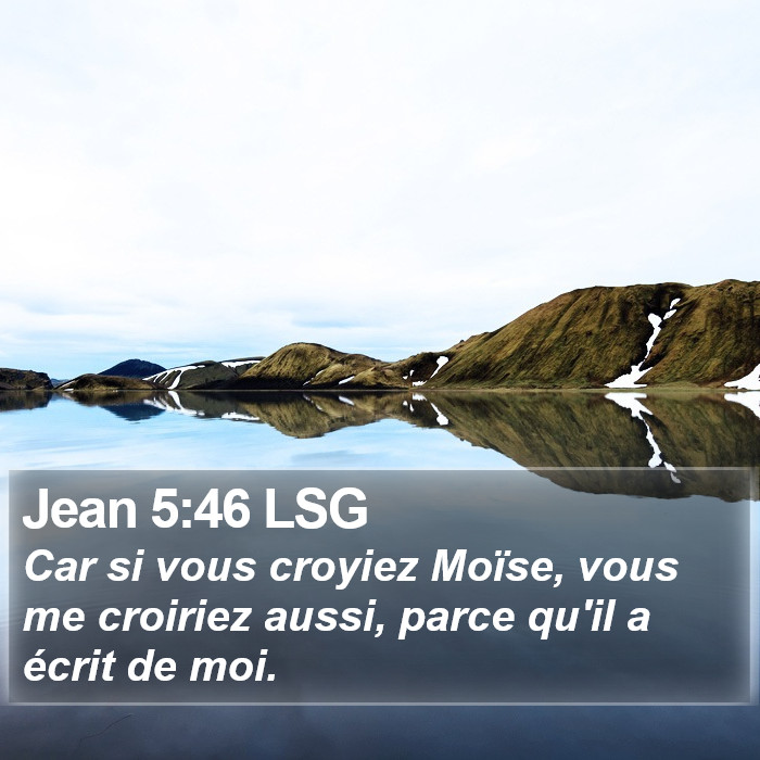 Jean 5:46 LSG Bible Study