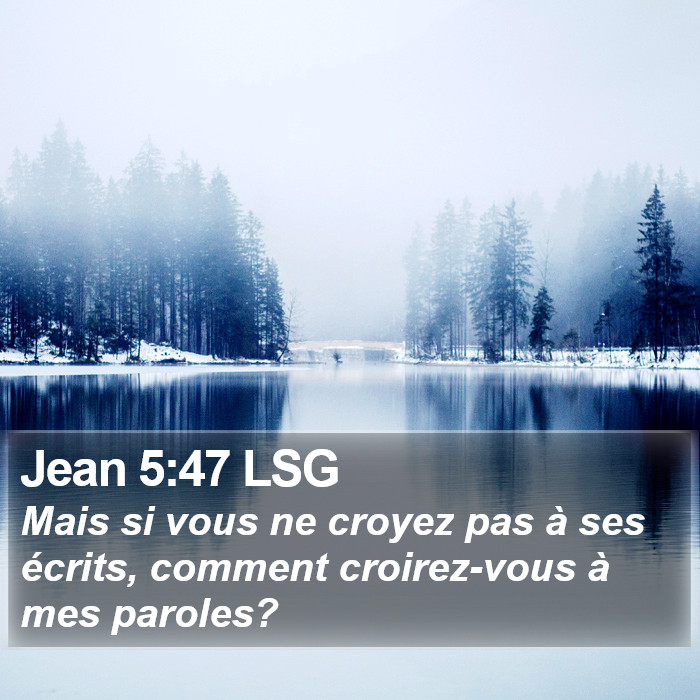 Jean 5:47 LSG Bible Study