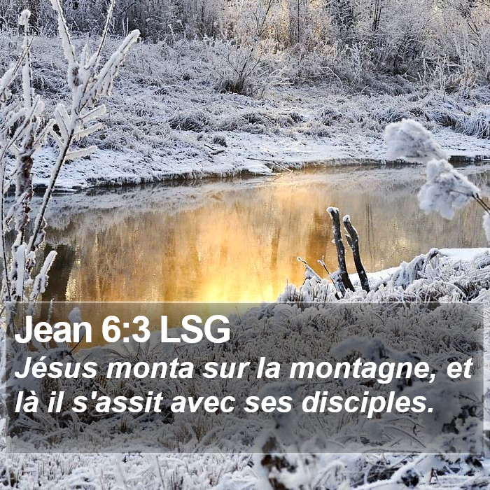 Jean 6:3 LSG Bible Study