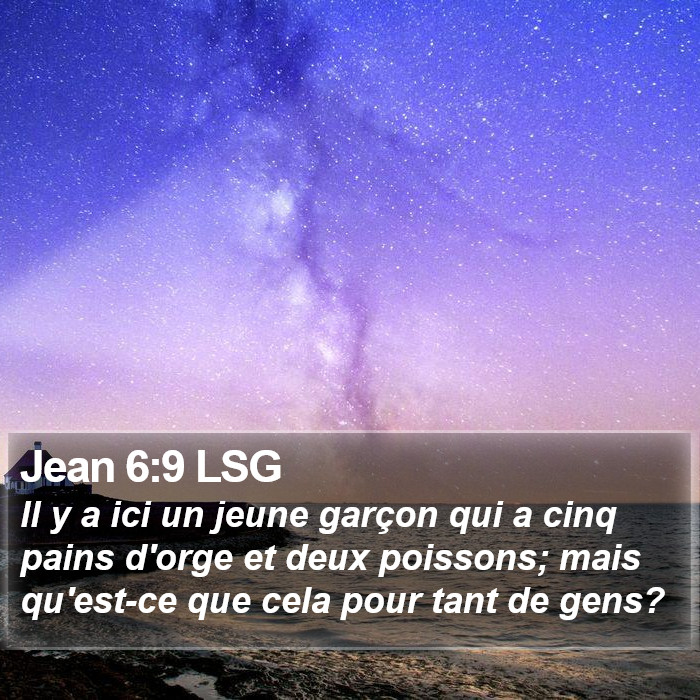 Jean 6:9 LSG Bible Study