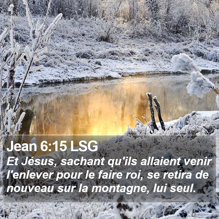 Jean 6:15 LSG Bible Study