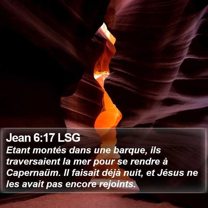 Jean 6:17 LSG Bible Study