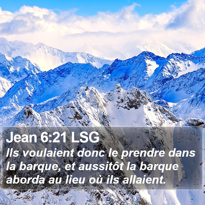 Jean 6:21 LSG Bible Study