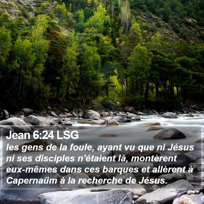 Jean 6:24 LSG Bible Study