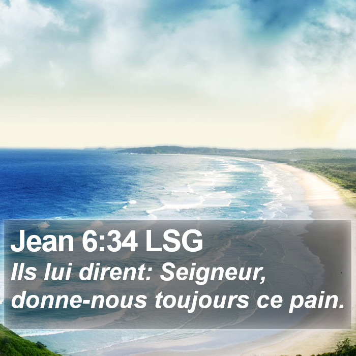 Jean 6:34 LSG Bible Study