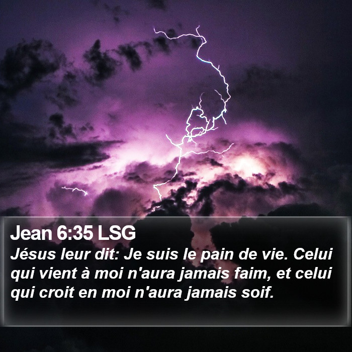 Jean 6:35 LSG Bible Study