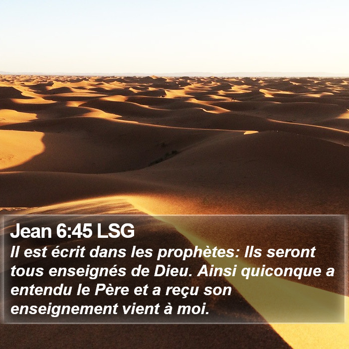 Jean 6:45 LSG Bible Study