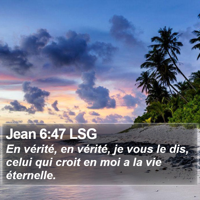 Jean 6:47 LSG Bible Study