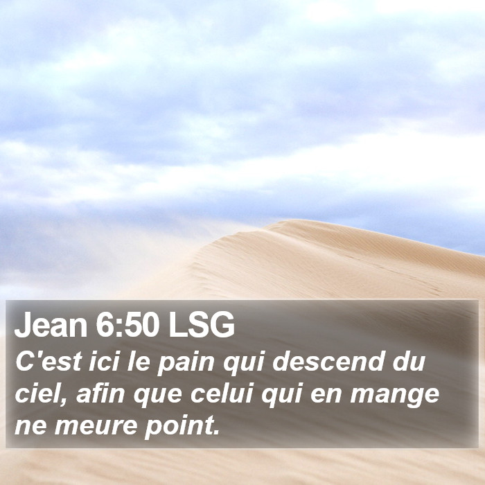 Jean 6:50 LSG Bible Study