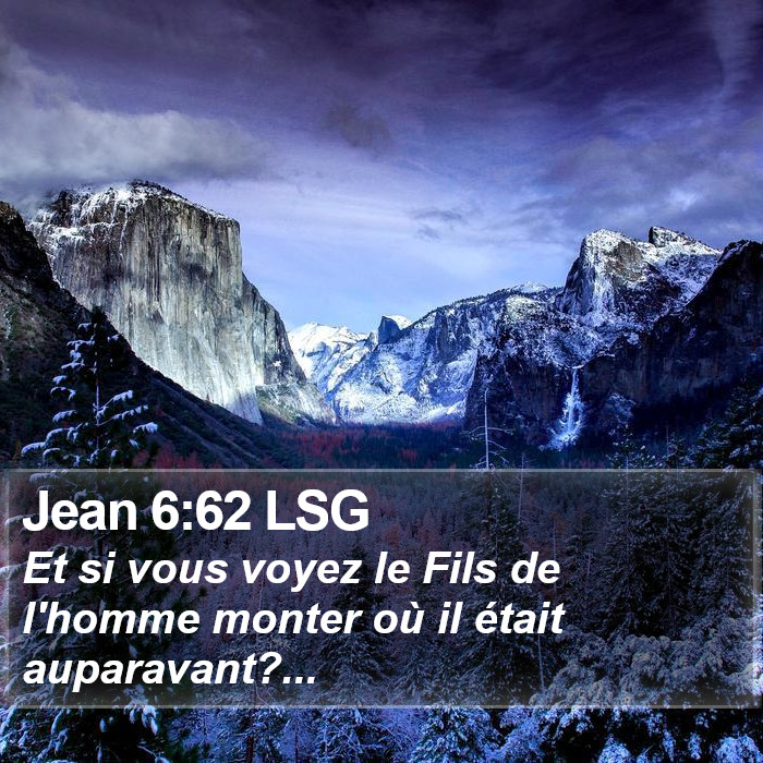 Jean 6:62 LSG Bible Study