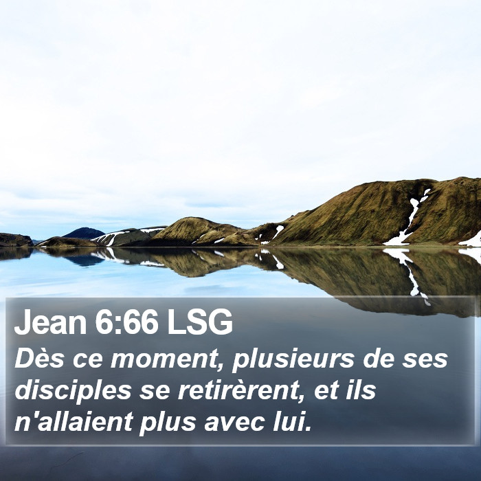 Jean 6:66 LSG Bible Study