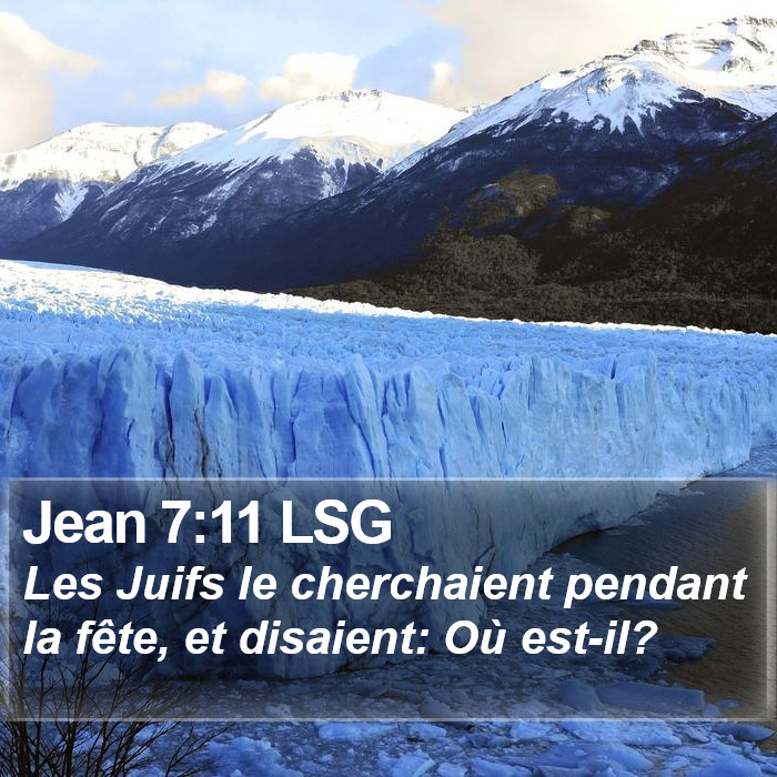 Jean 7:11 LSG Bible Study