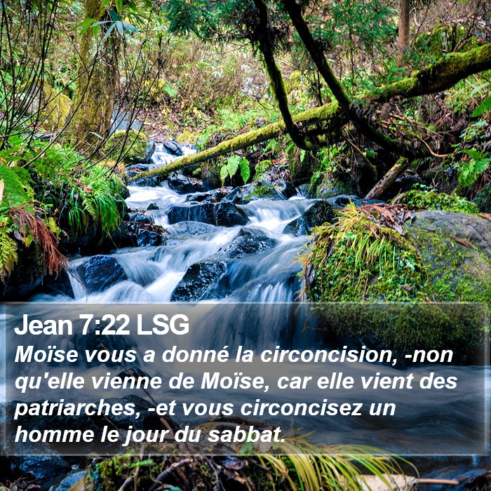 Jean 7:22 LSG Bible Study