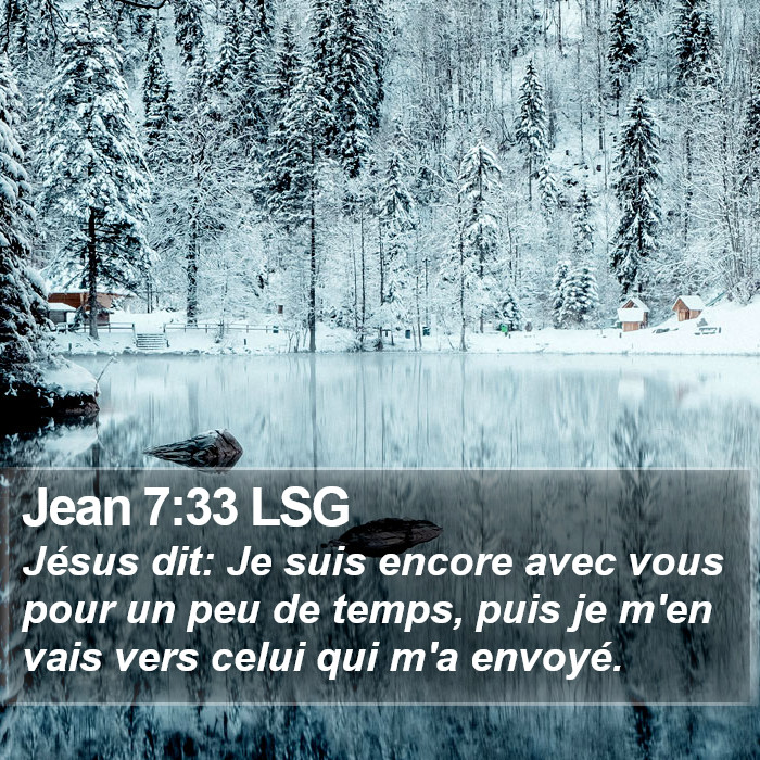 Jean 7:33 LSG Bible Study