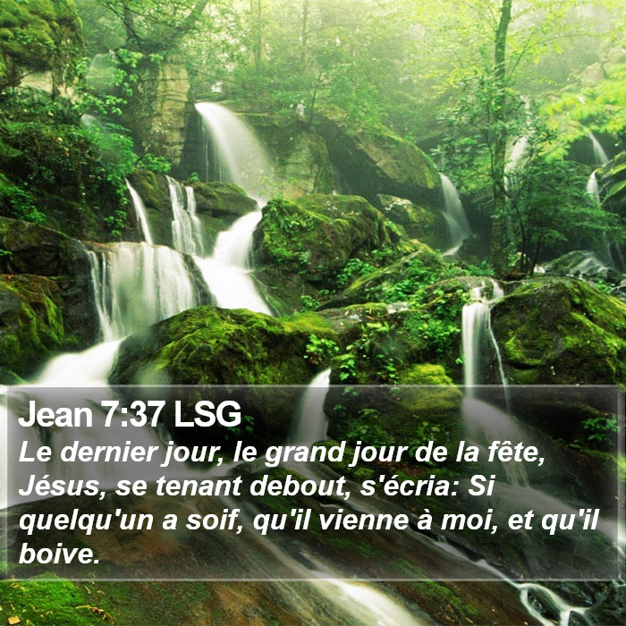 Jean 7:37 LSG Bible Study