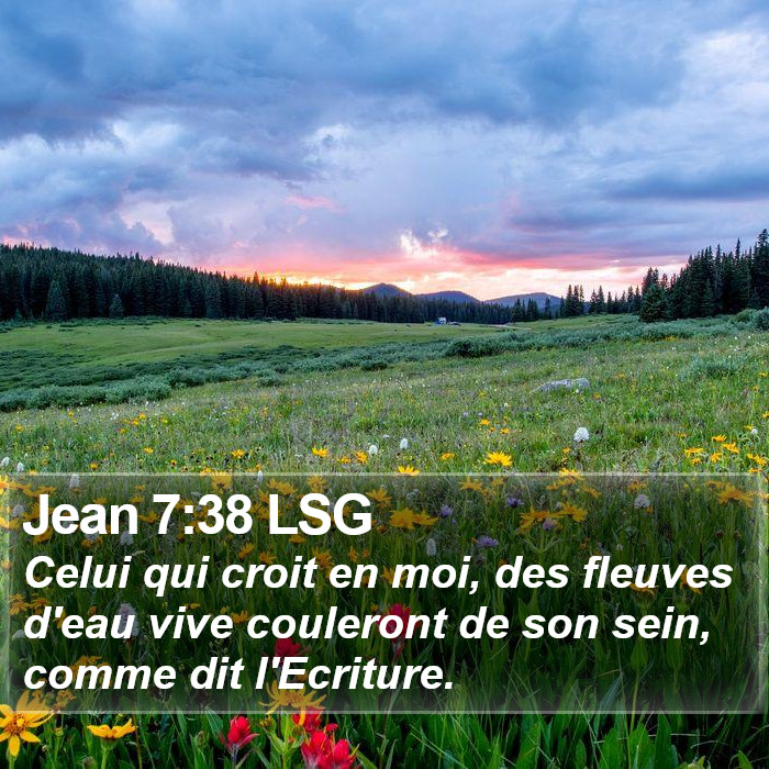 Jean 7:38 LSG Bible Study