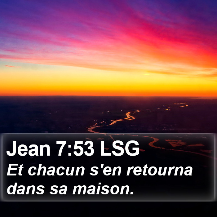 Jean 7:53 LSG Bible Study