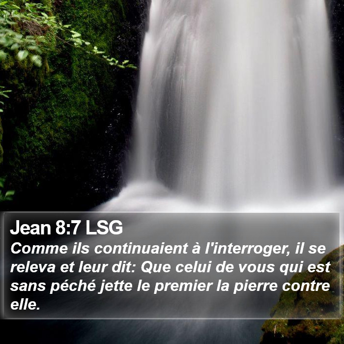 Jean 8:7 LSG Bible Study