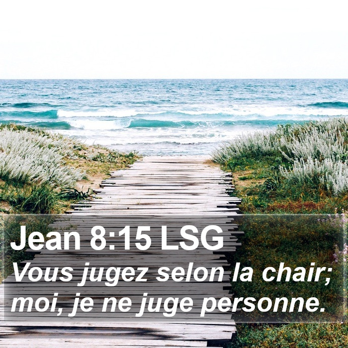 Jean 8:15 LSG Bible Study