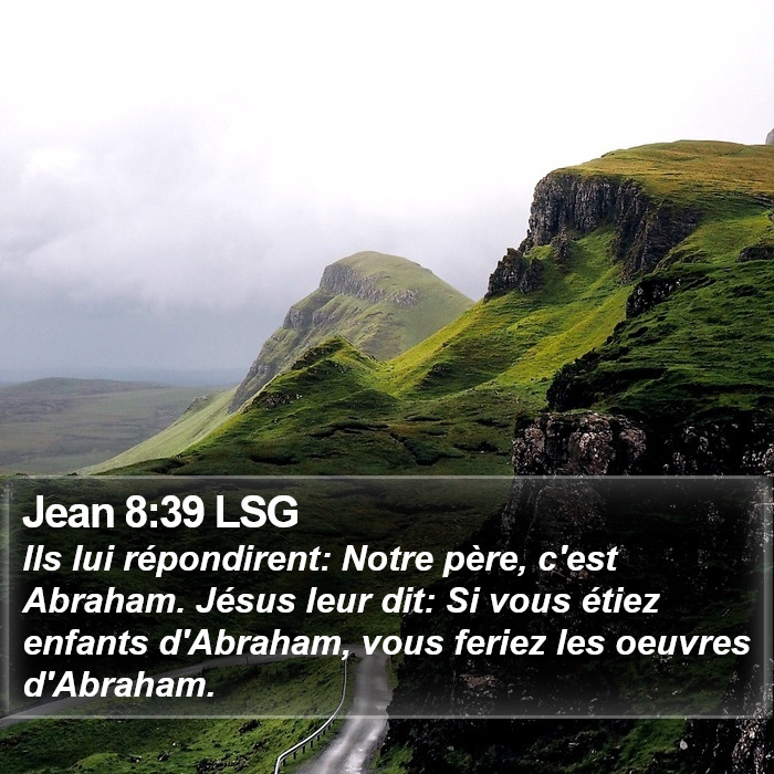 Jean 8:39 LSG Bible Study