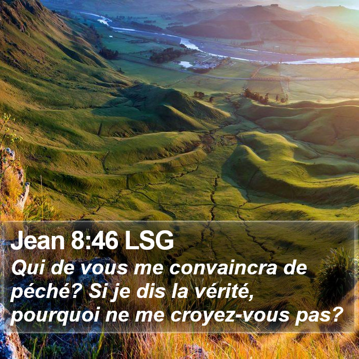 Jean 8:46 LSG Bible Study