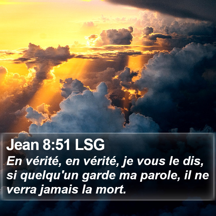 Jean 8:51 LSG Bible Study