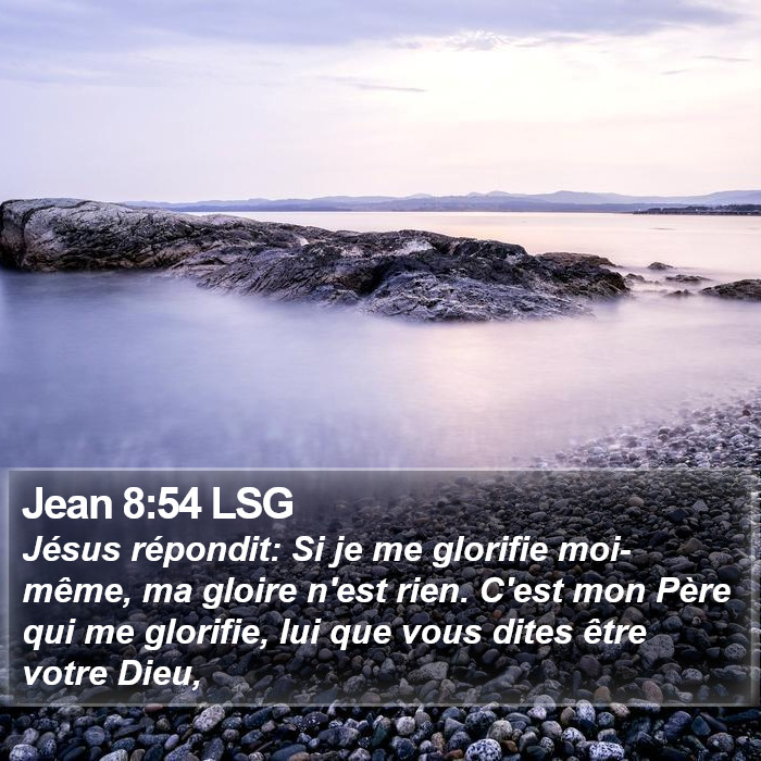 Jean 8:54 LSG Bible Study