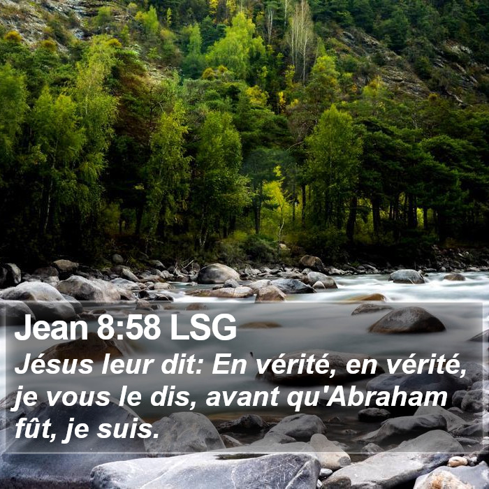 Jean 8:58 LSG Bible Study