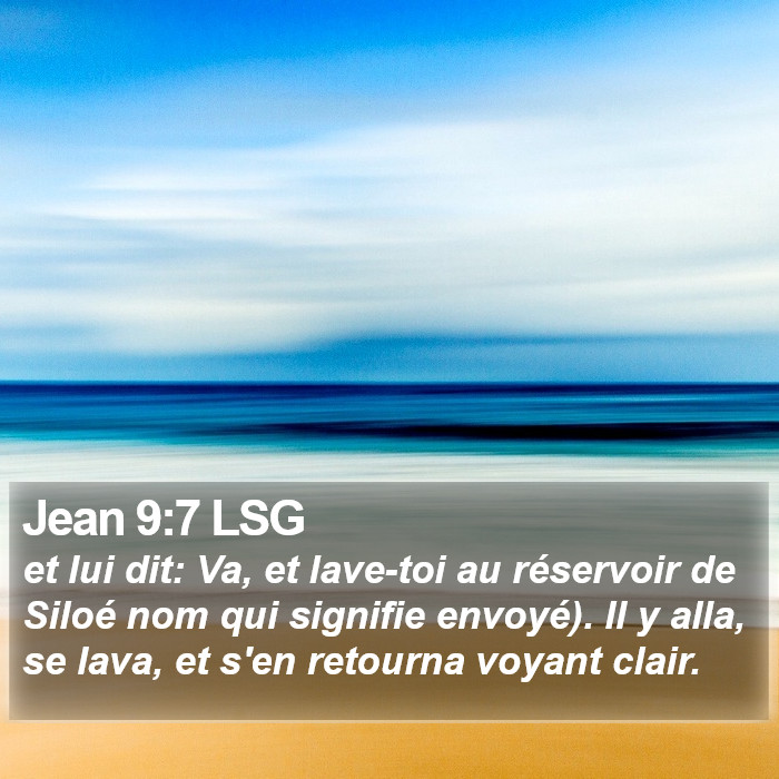 Jean 9:7 LSG Bible Study