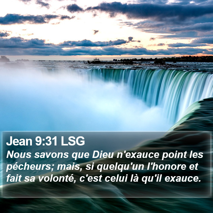 Jean 9:31 LSG Bible Study