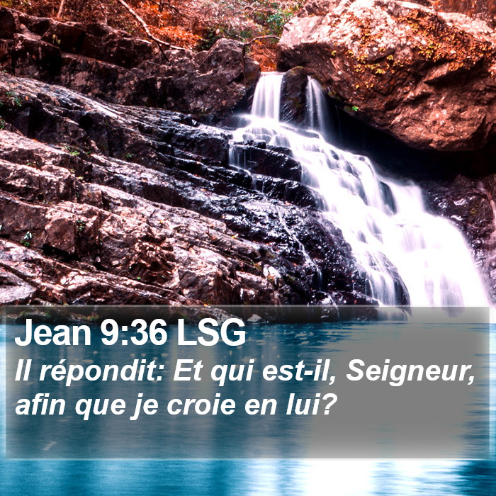 Jean 9:36 LSG Bible Study