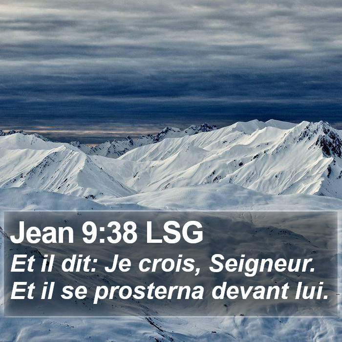 Jean 9:38 LSG Bible Study