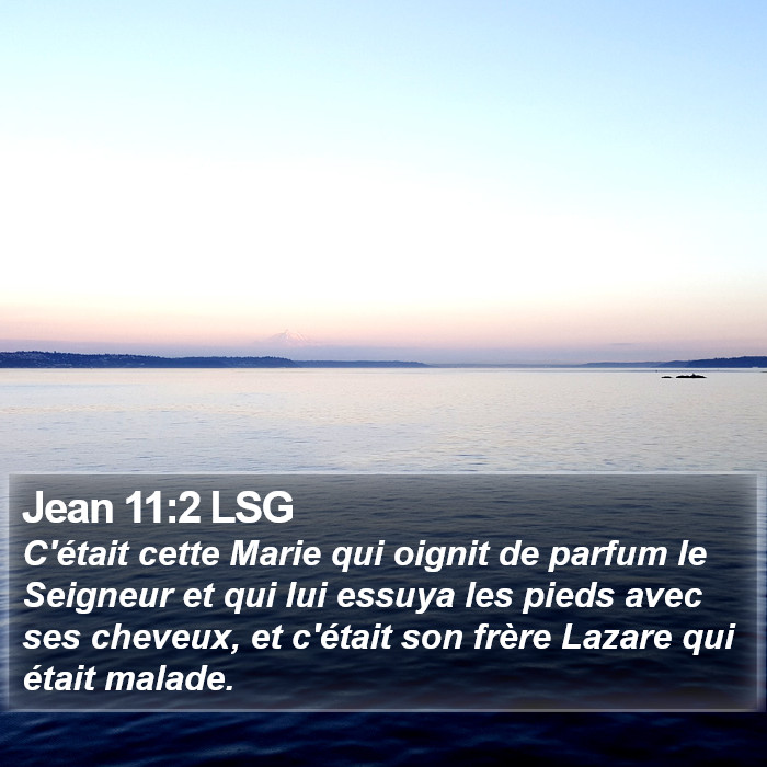 Jean 11:2 LSG Bible Study