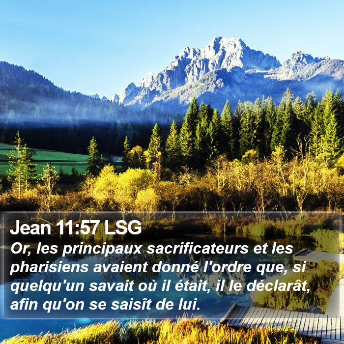 Jean 11:57 LSG Bible Study