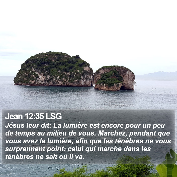 Jean 12:35 LSG Bible Study