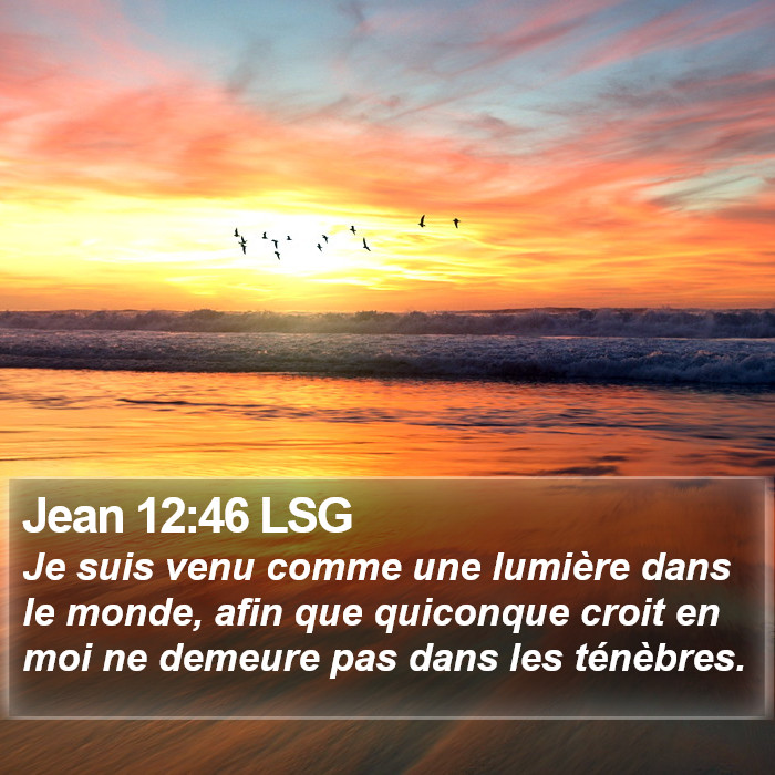 Jean 12:46 LSG Bible Study