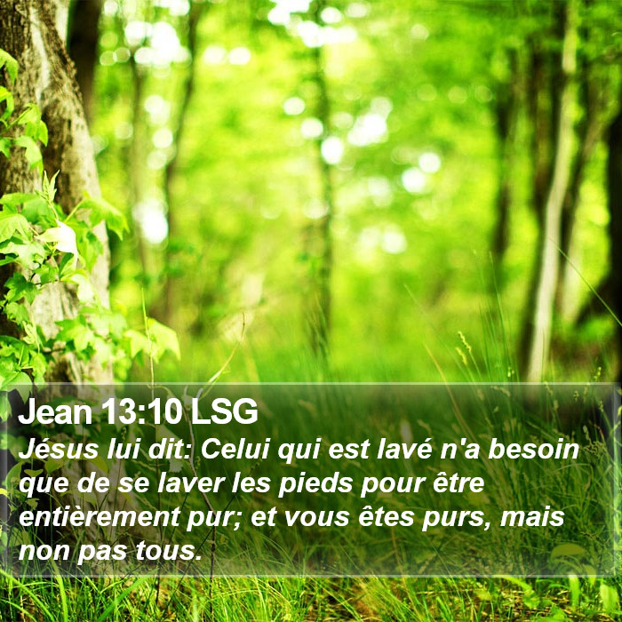 Jean 13:10 LSG Bible Study