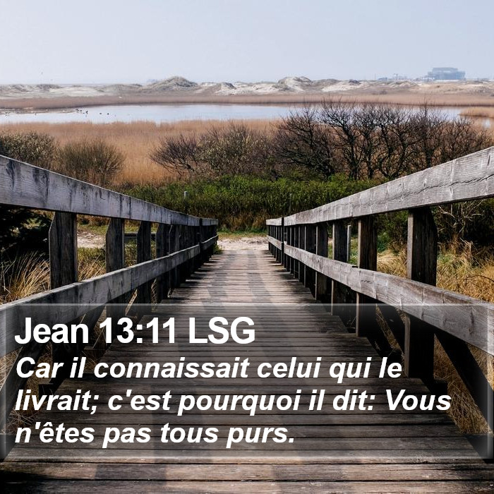 Jean 13:11 LSG Bible Study