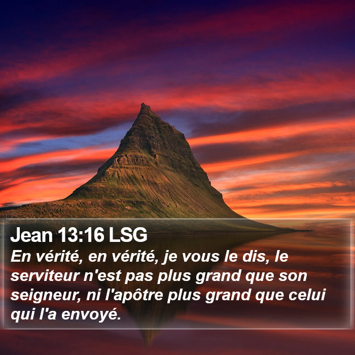 Jean 13:16 LSG Bible Study