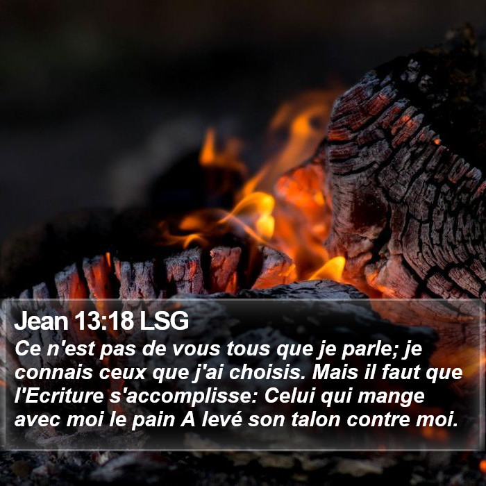 Jean 13:18 LSG Bible Study