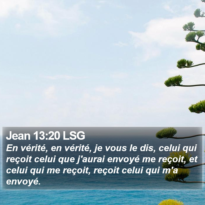 Jean 13:20 LSG Bible Study