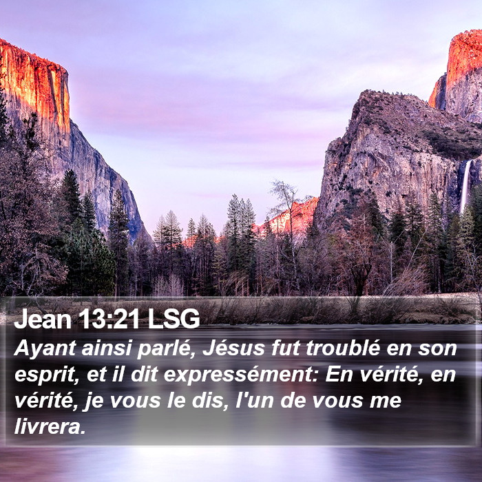 Jean 13:21 LSG Bible Study