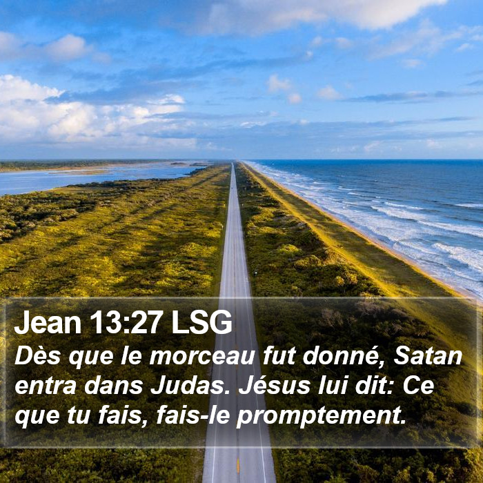Jean 13:27 LSG Bible Study