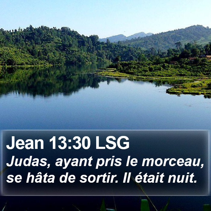 Jean 13:30 LSG Bible Study