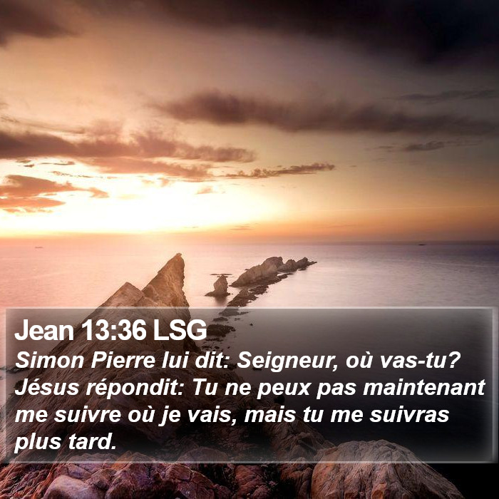 Jean 13:36 LSG Bible Study