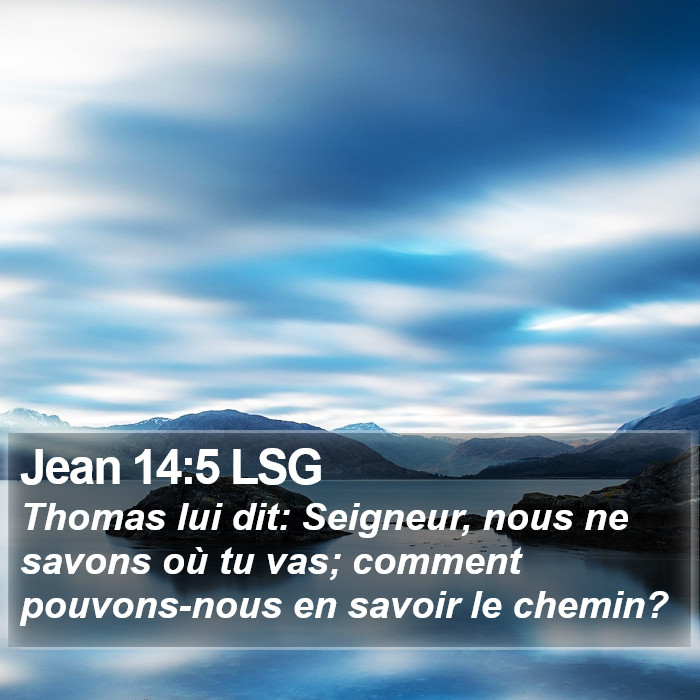 Jean 14:5 LSG Bible Study